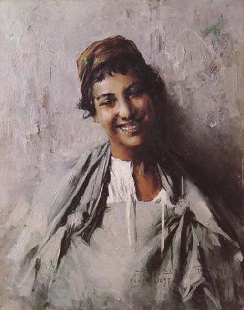 Georges Gaste Jeune fille souriant (mk32)